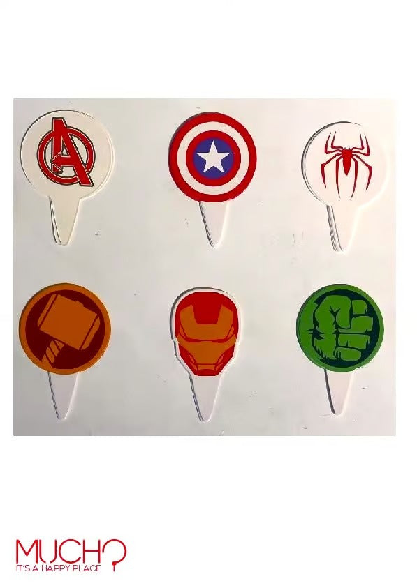 Super Heroes Cupcake Toppers