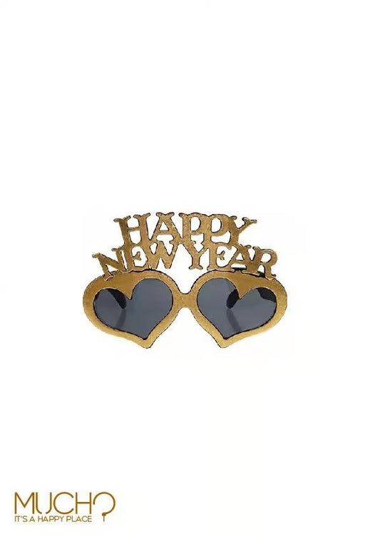 Happy New Year Heart Glasses