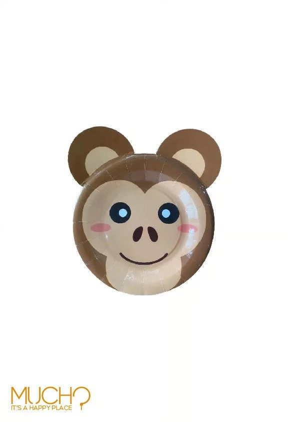 Monkey Shape 7 Inch Plates