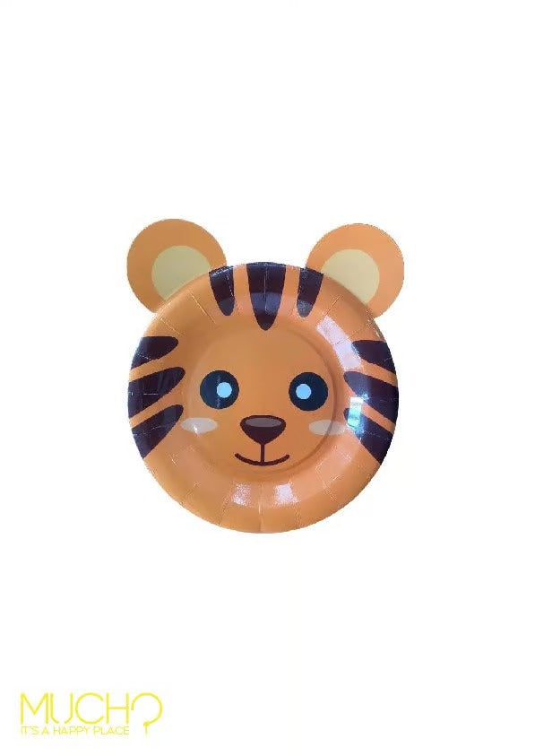 Tiger Shape 7 Inch Plates