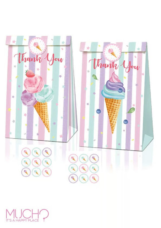 Ice Cream Favor Bags