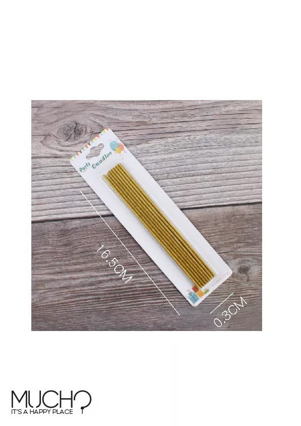 Metallic Extra Thin Candles