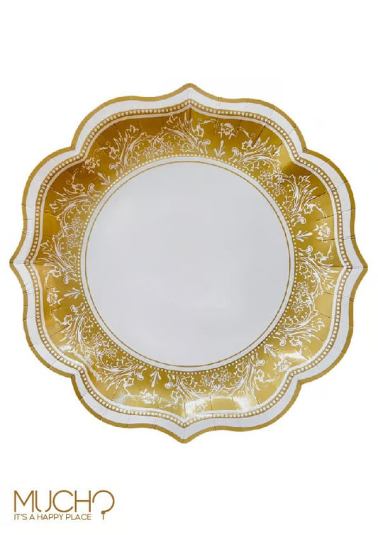 Vintage Gold 10 Inch Plates