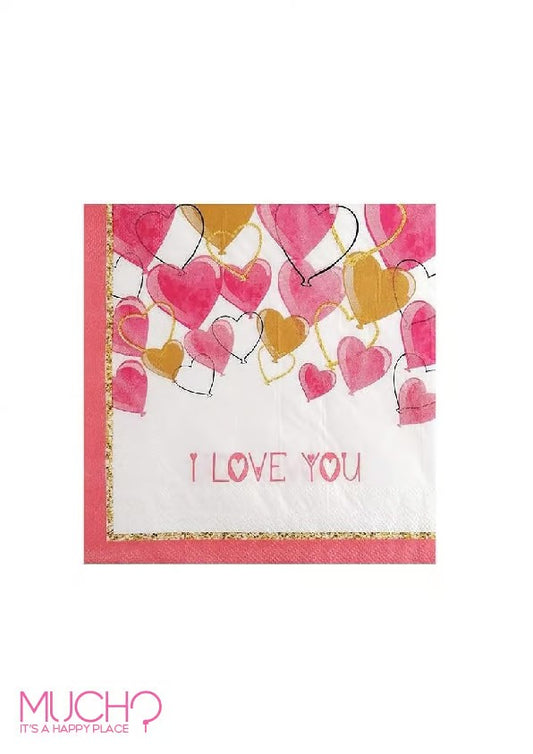 I Love You Napkins