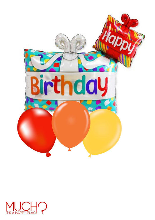 Happy Birthday Balloons Bunch