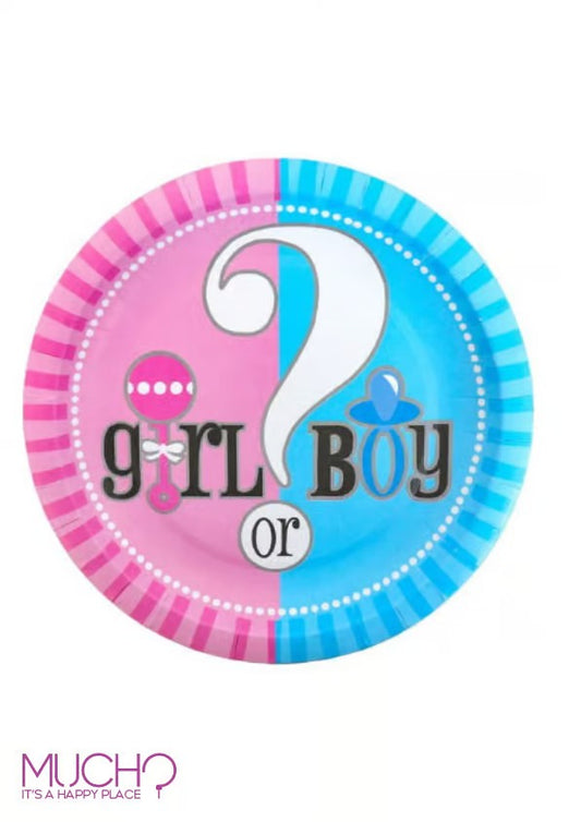 Girl Or Boy 9 Inch Plates