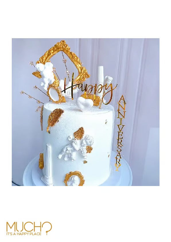Happy Anniversary Cake Topper