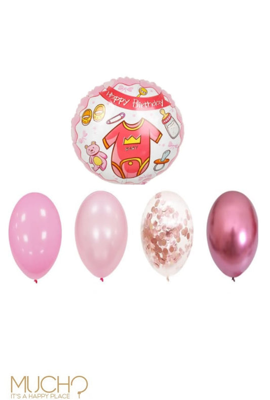 First Birthday Balloons Bunch