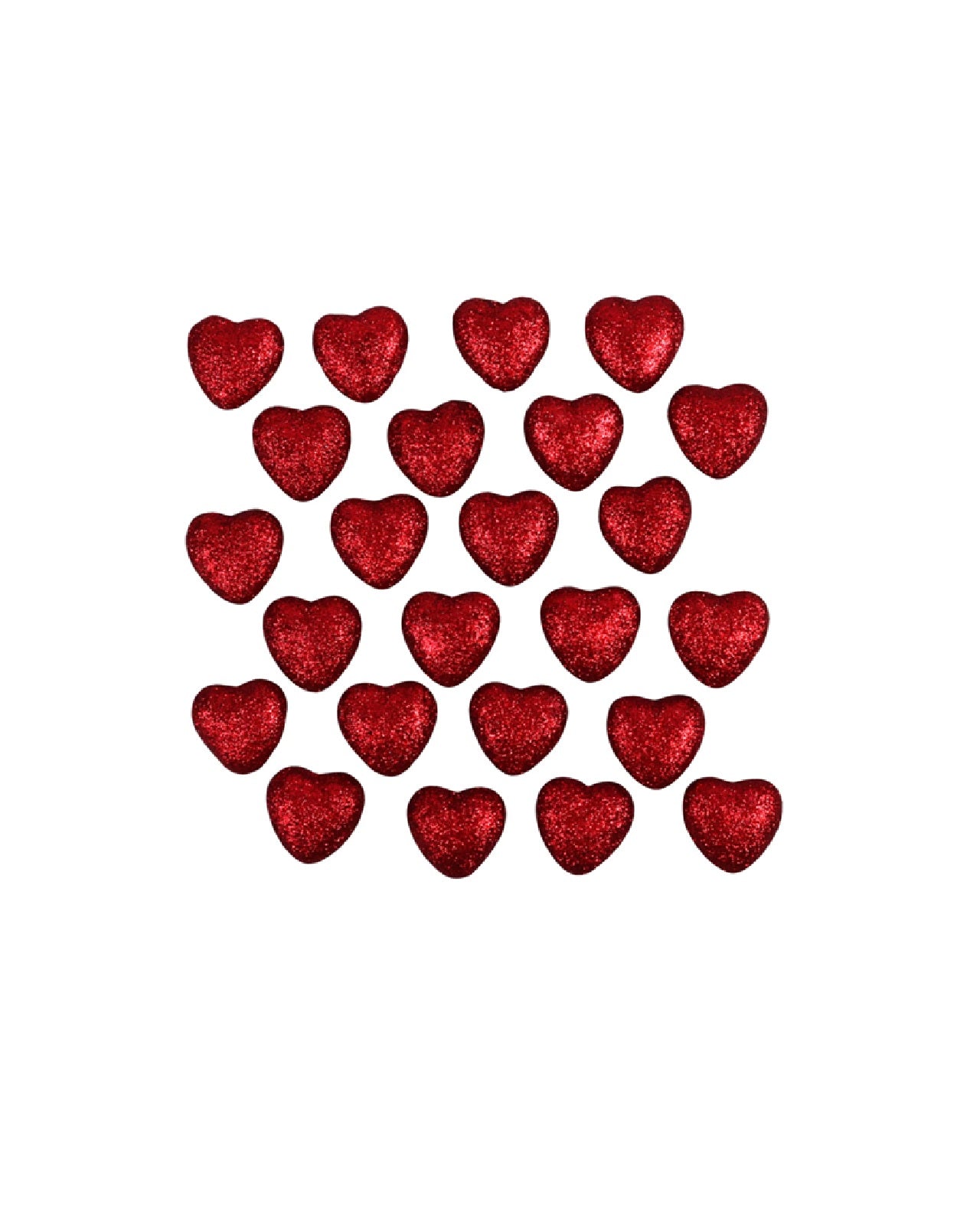 Red Glitter Hearts