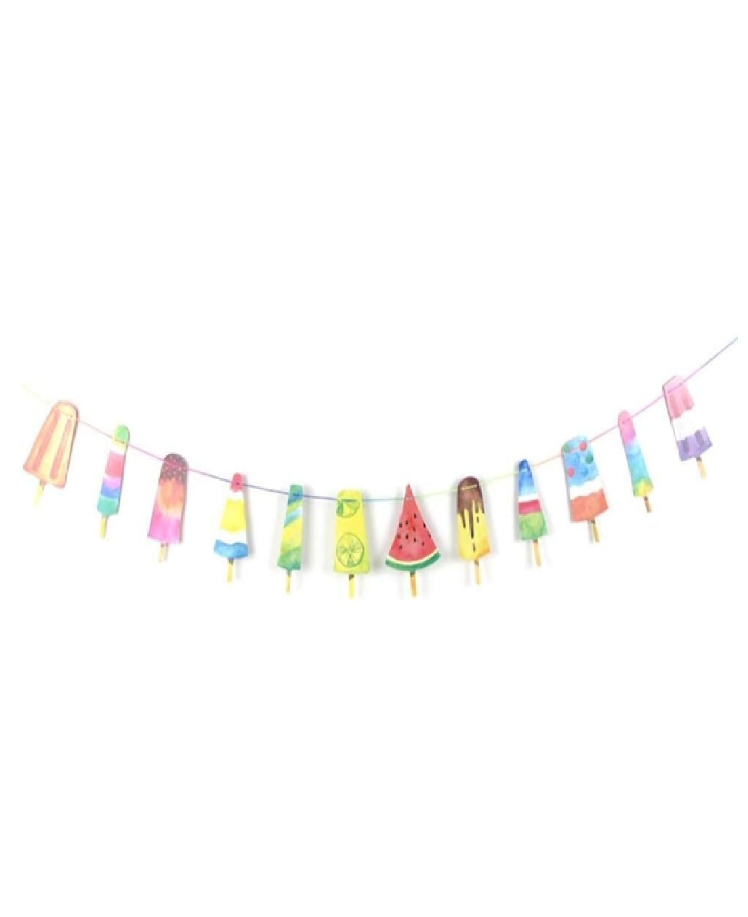 Ice Cream Garland Banner