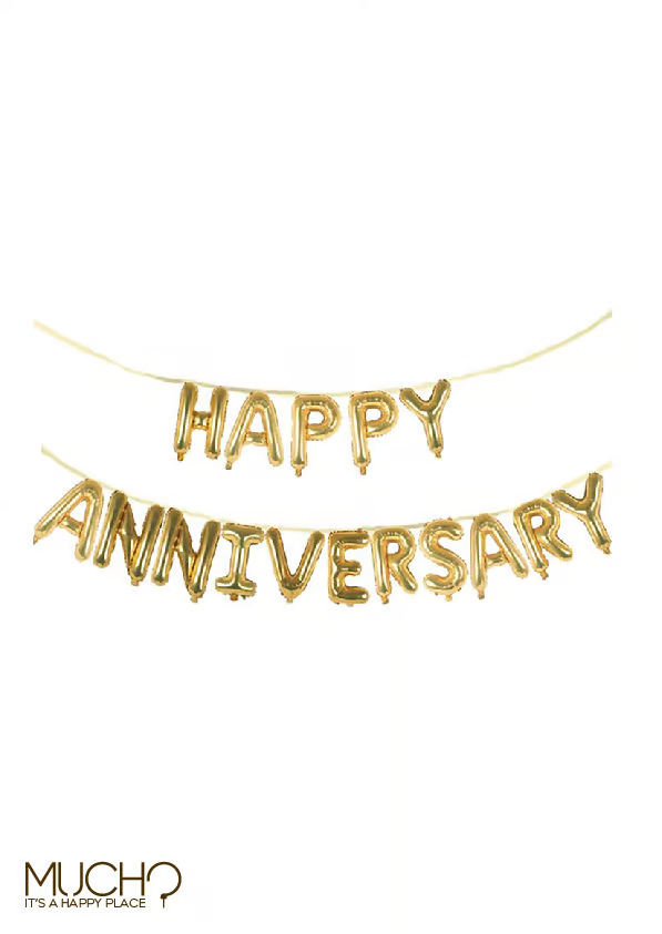 Happy Anniversary Balloon Banner