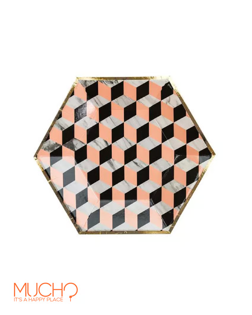 Art deco 7 inch Plates