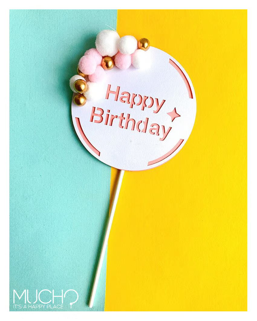 Round Cake Topper