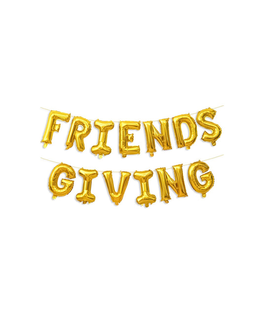 Friends Giving Balloons Banner