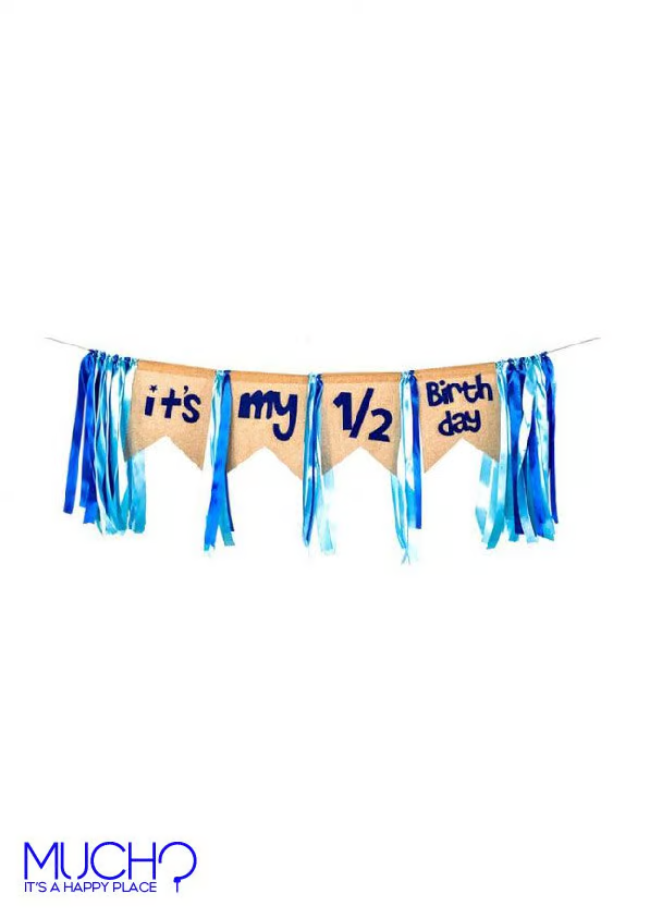 Half Birthday Banner