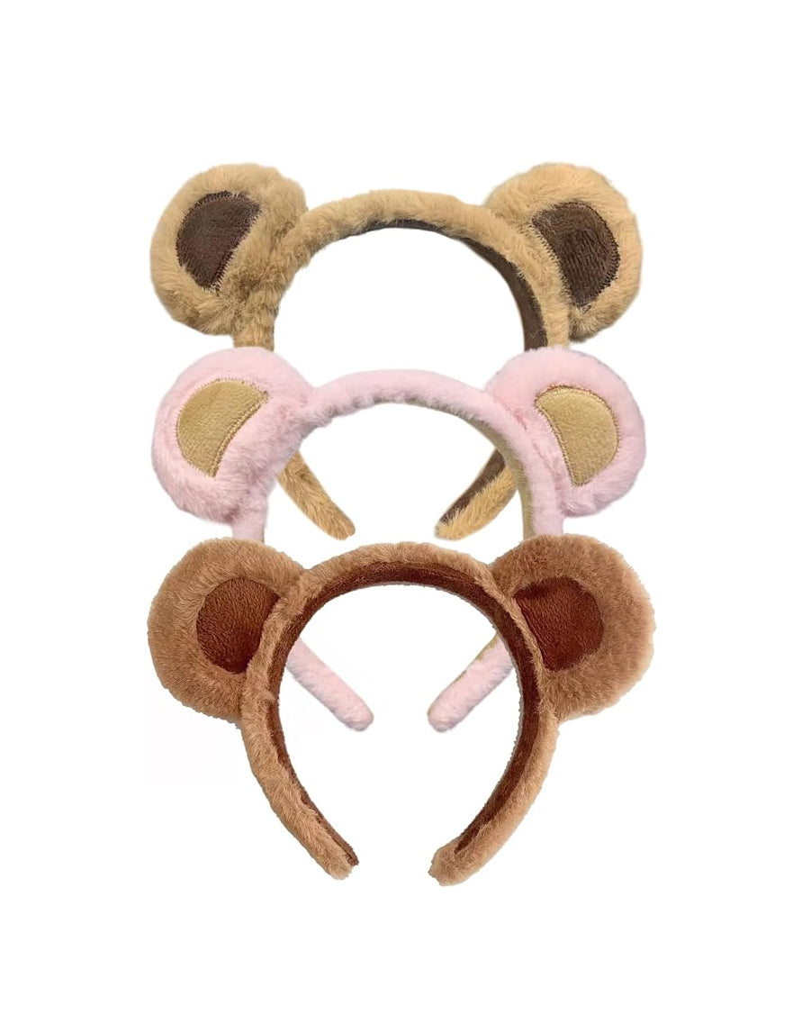 Plush Bear Ears Headband (1 Pc)
