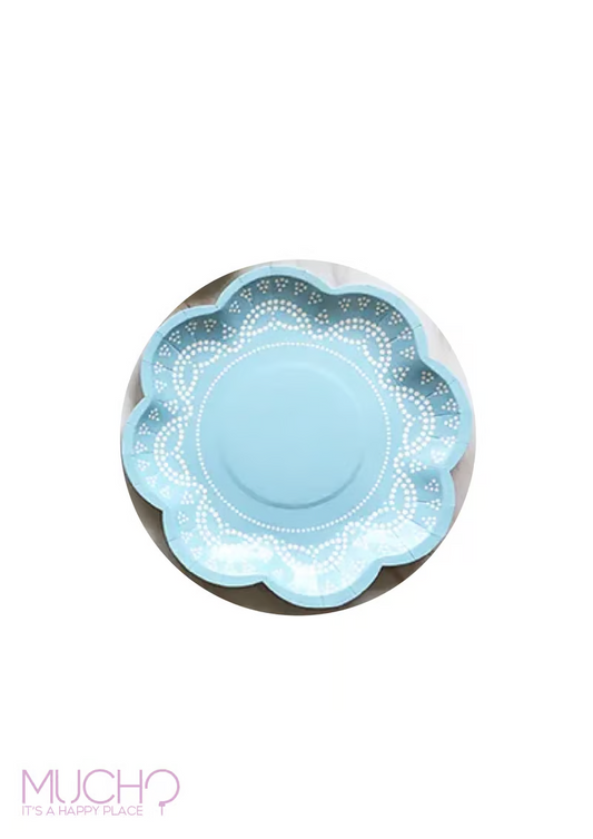 Polka Dots Floral Plates