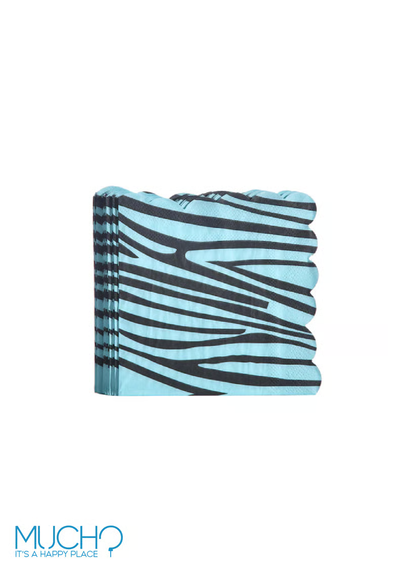 Blue Zebra Napkins