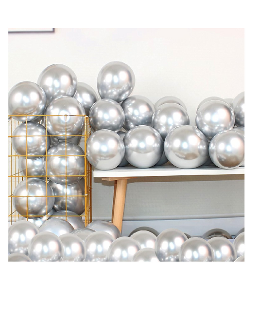 Chrome Latex Balloons 12 Inches (50 Pieces)