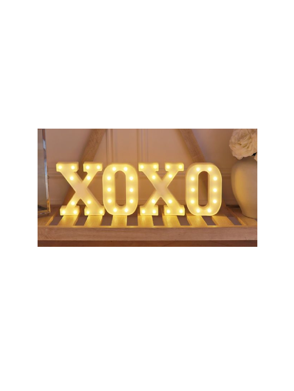 LED Valentine's Light Up Letters - XOXO