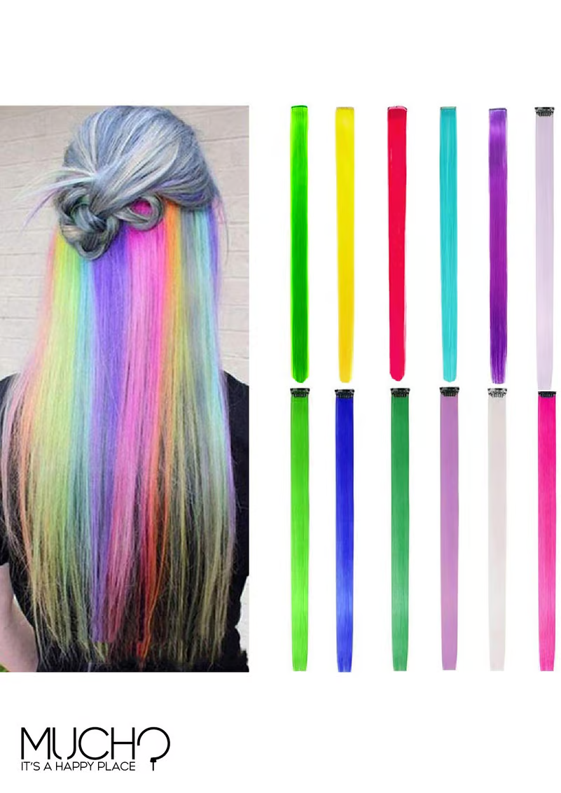 Colored Hair Extension (1 Pc)