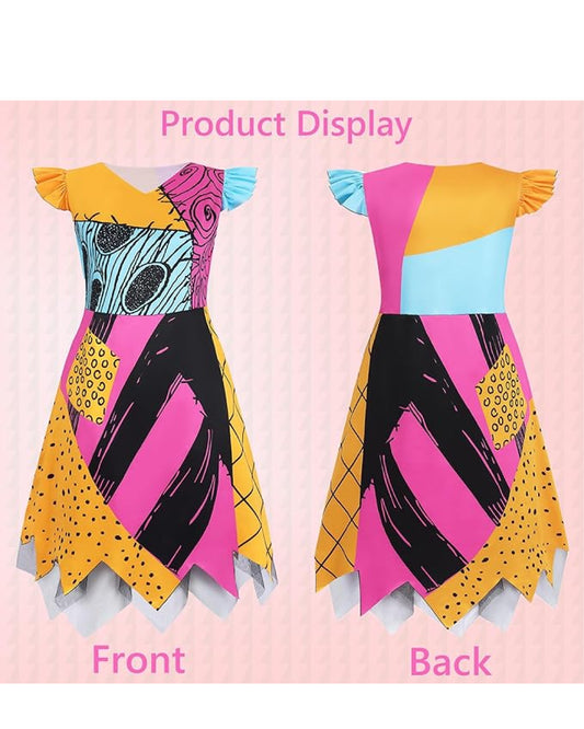 Sally Skellington Kids Costume