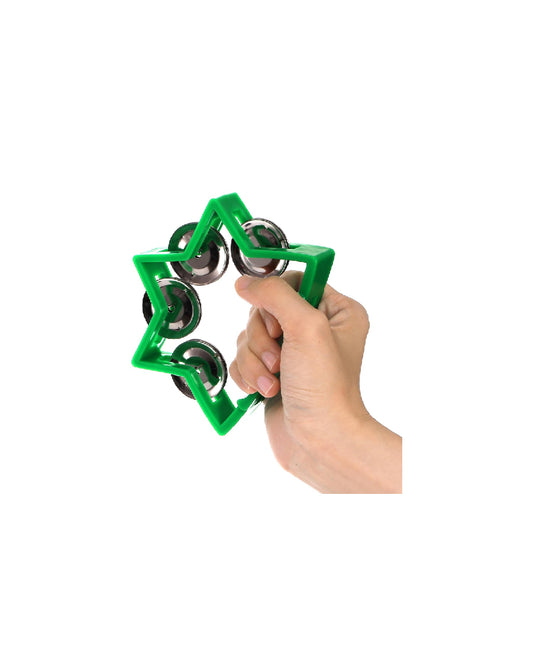 Star Shaped Handheld Noise Makers Percussion Tambourine (1 Pc)