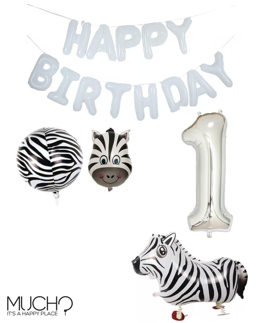 Zebra Balloons Package