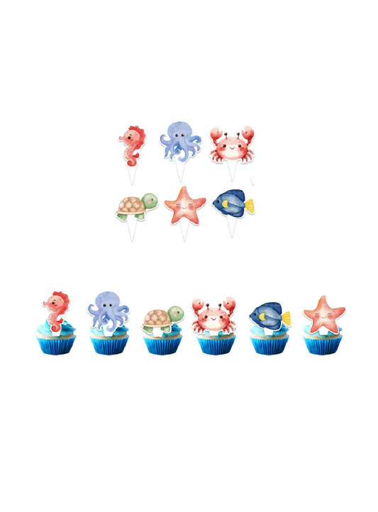 Under the Sea Cake & Cupcake Toppers