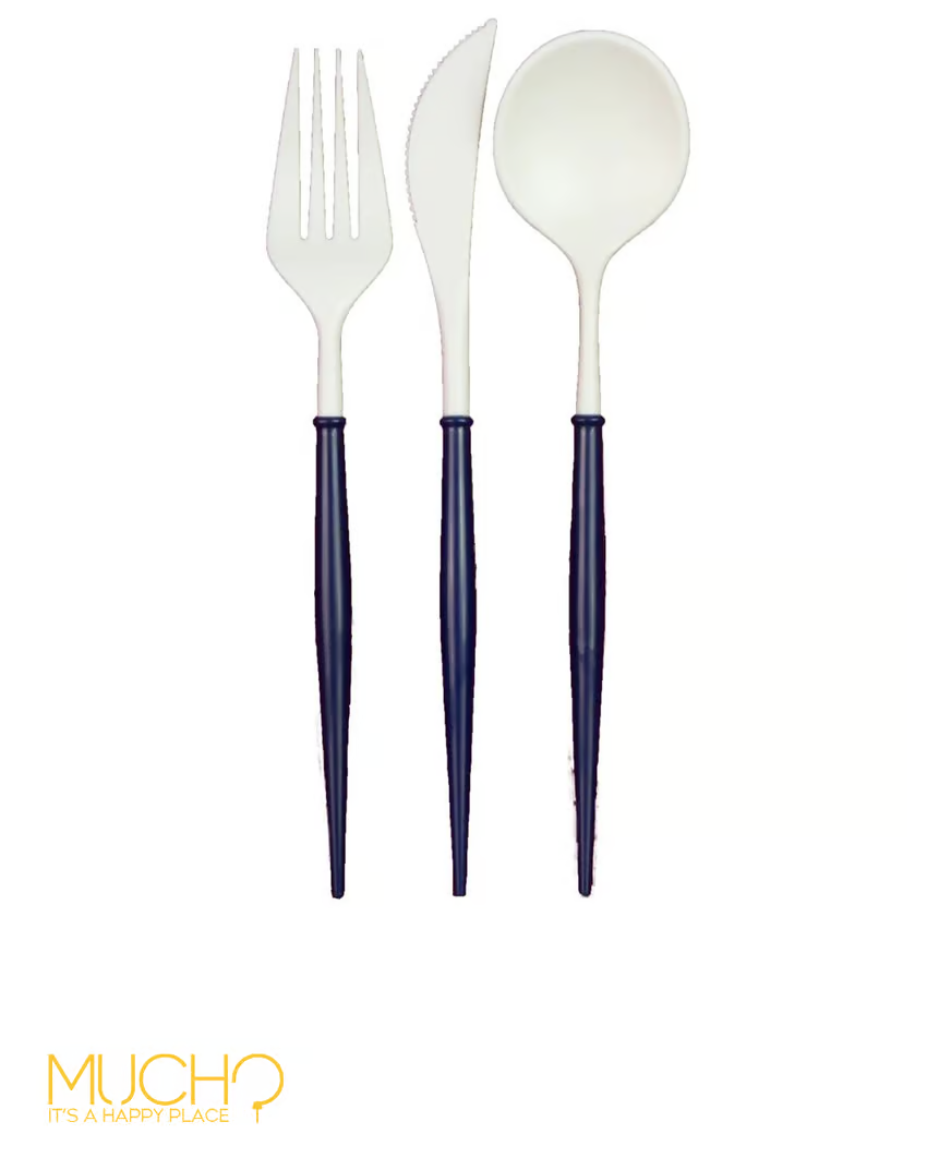 White Head Elegant Cutlery (8 pcs)