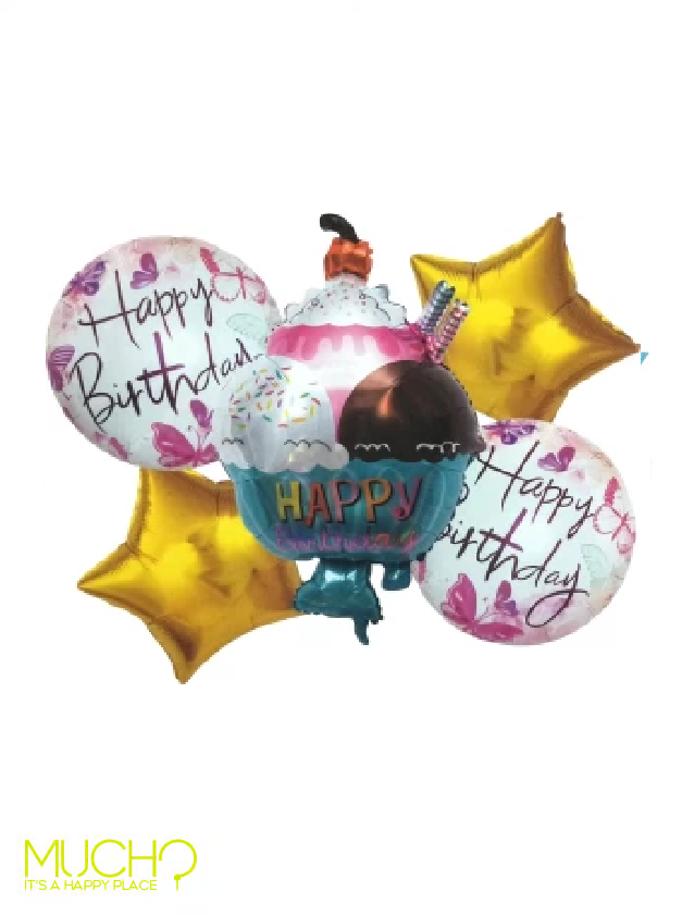 Ice Cream Balloons Bunch