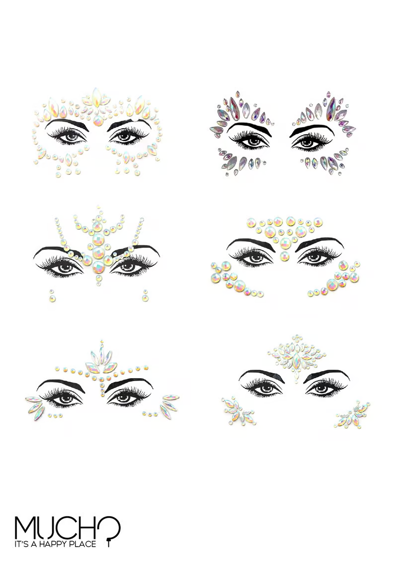 جواهر الوجه المعدنية