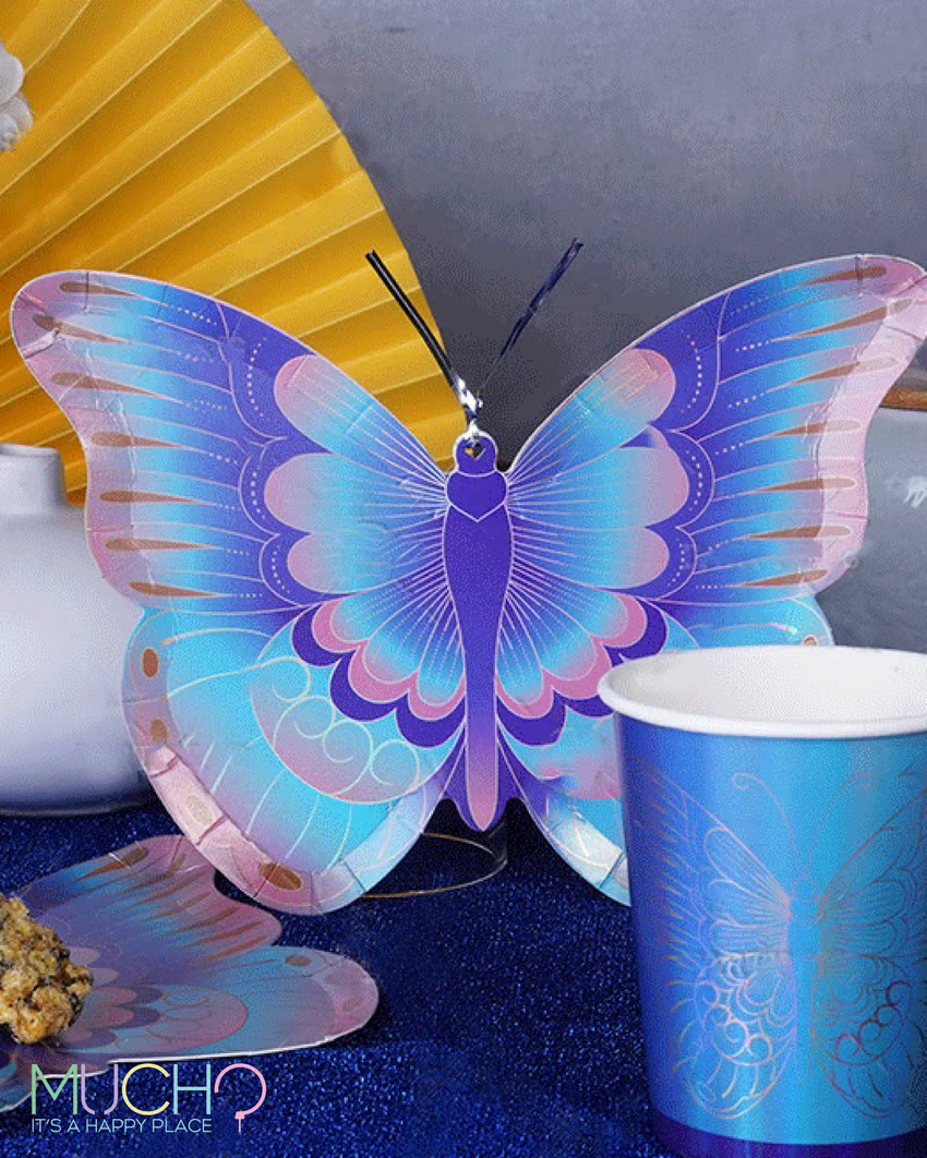 Purple Butterfly Plates