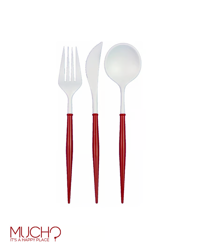 White Head Elegant Cutlery (8 pcs)