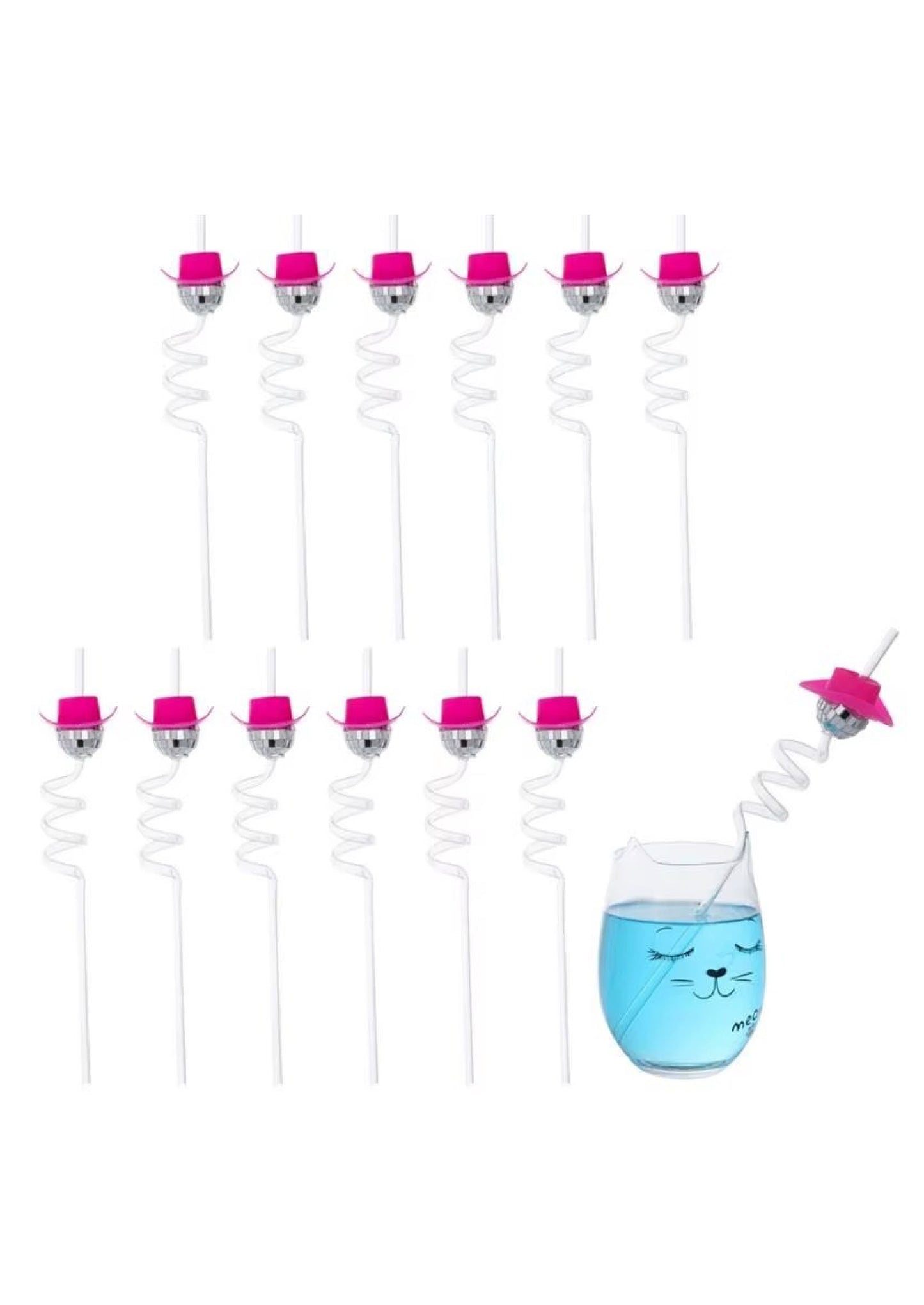 Disco Cowboy Straw (1 Pc)