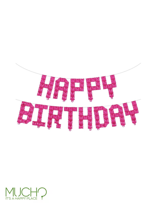 Happy Birthday Balloons Banner