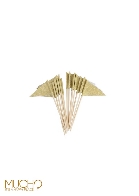 Gold Flags Toppers