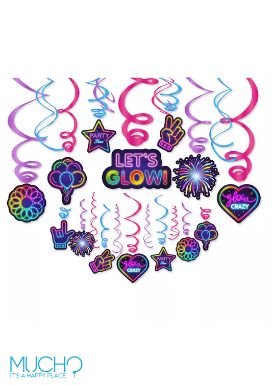 Let's Glow Decoration Swirls