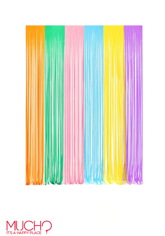 Pastel Tinsel Curtain Party Backdrop