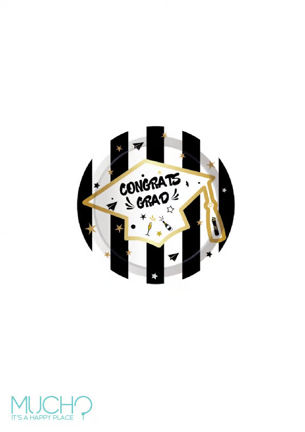 أطباق لحفلات التخرج مقاس 7 بوصة