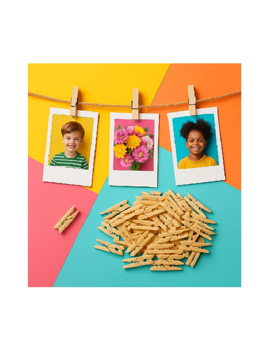 Mini Wooden Clips