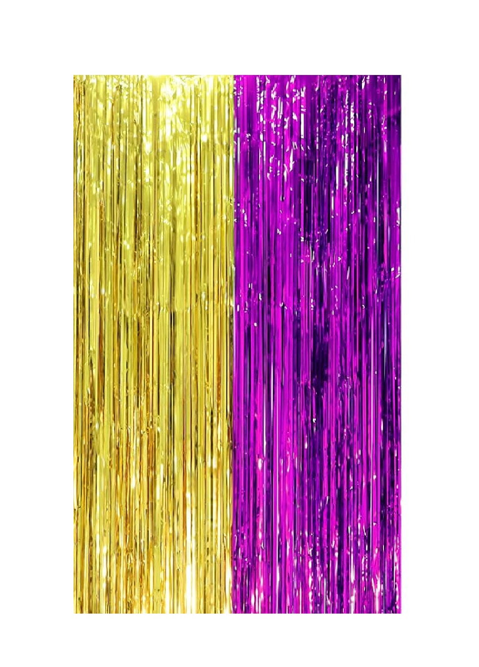 Purple Gold Foil Curtain Backdrop