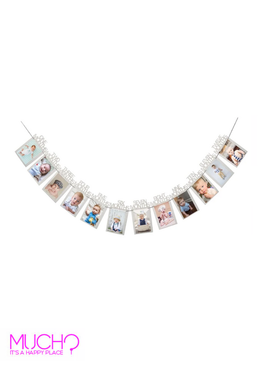 12 Months Picture Frame Banner