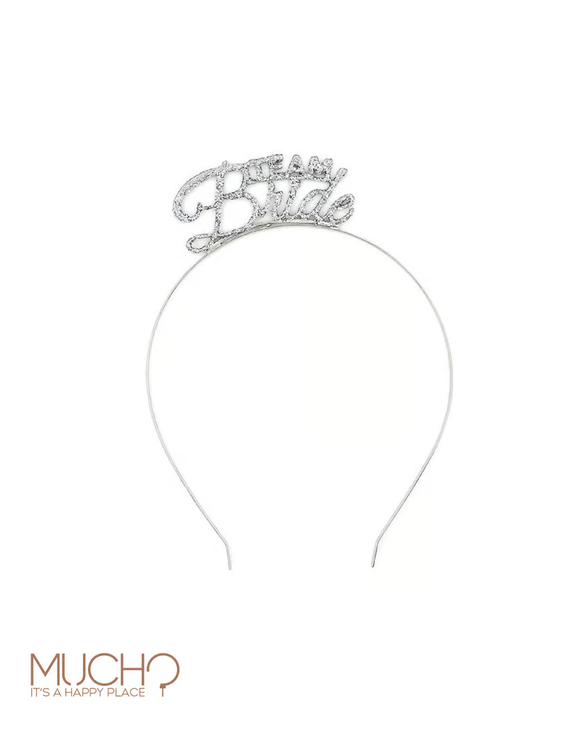 Team Bride Silver Headband