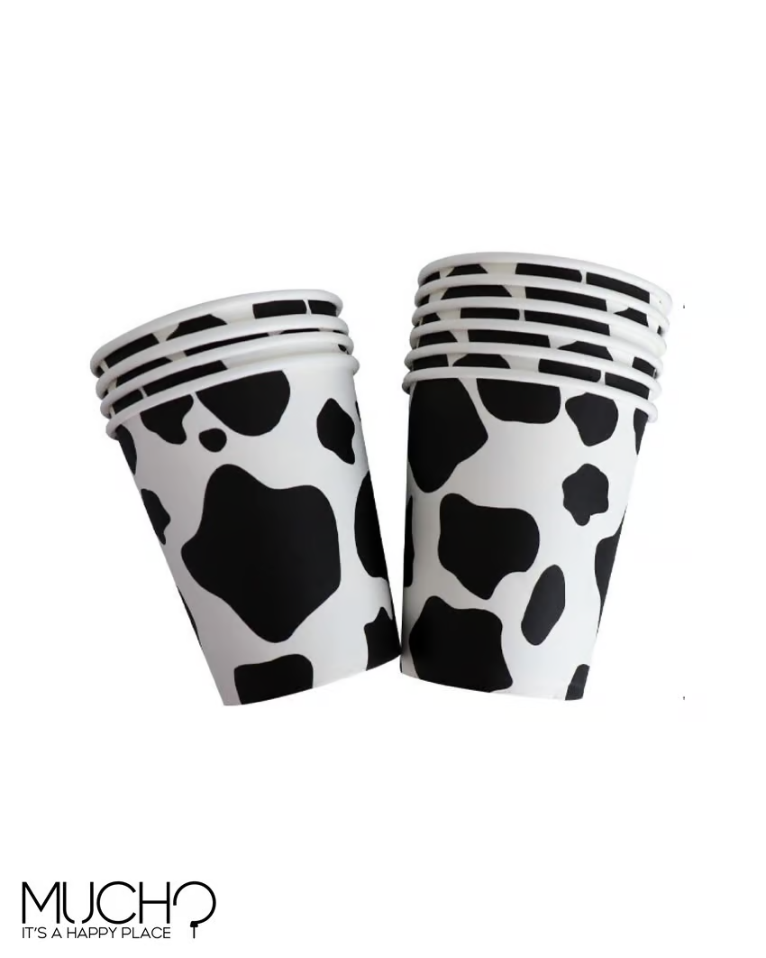 Cow Print Cups