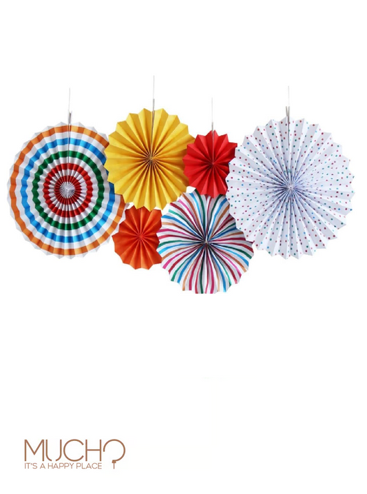 Paper Fan Colored Set