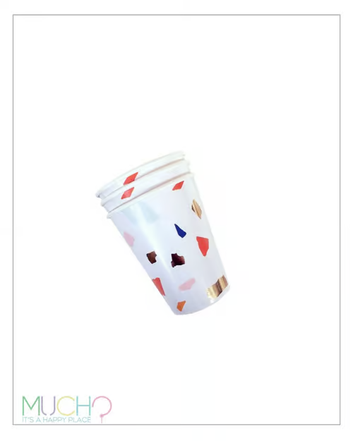 Rainbow Confetti Cups