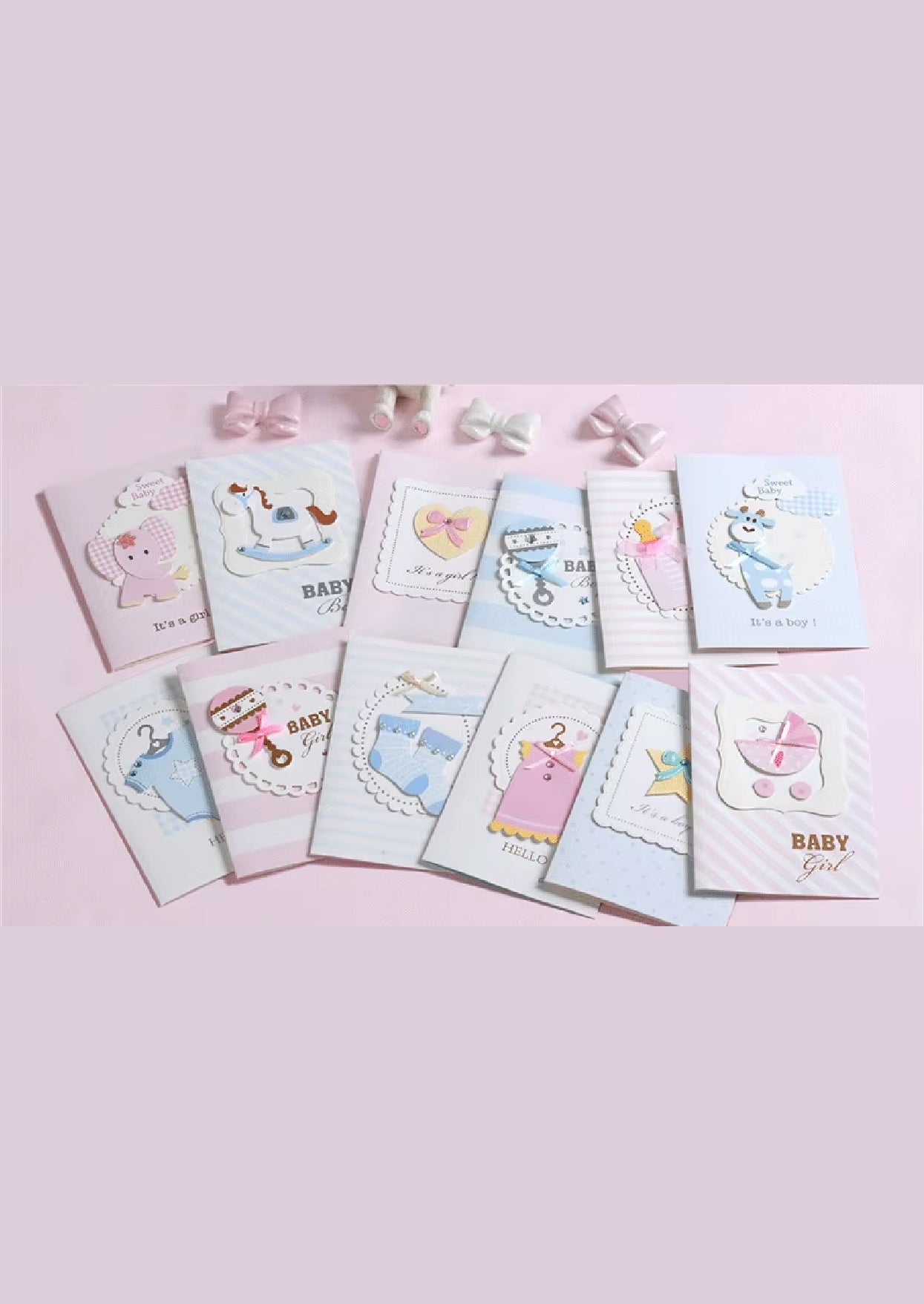 Baby Greeting Cards (1 Card with Envelope)