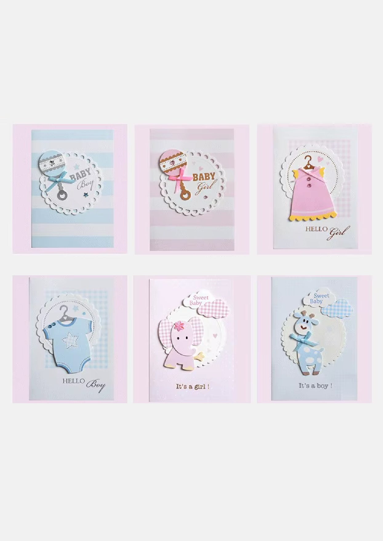 Baby Greeting Cards (1 Card with Envelope)