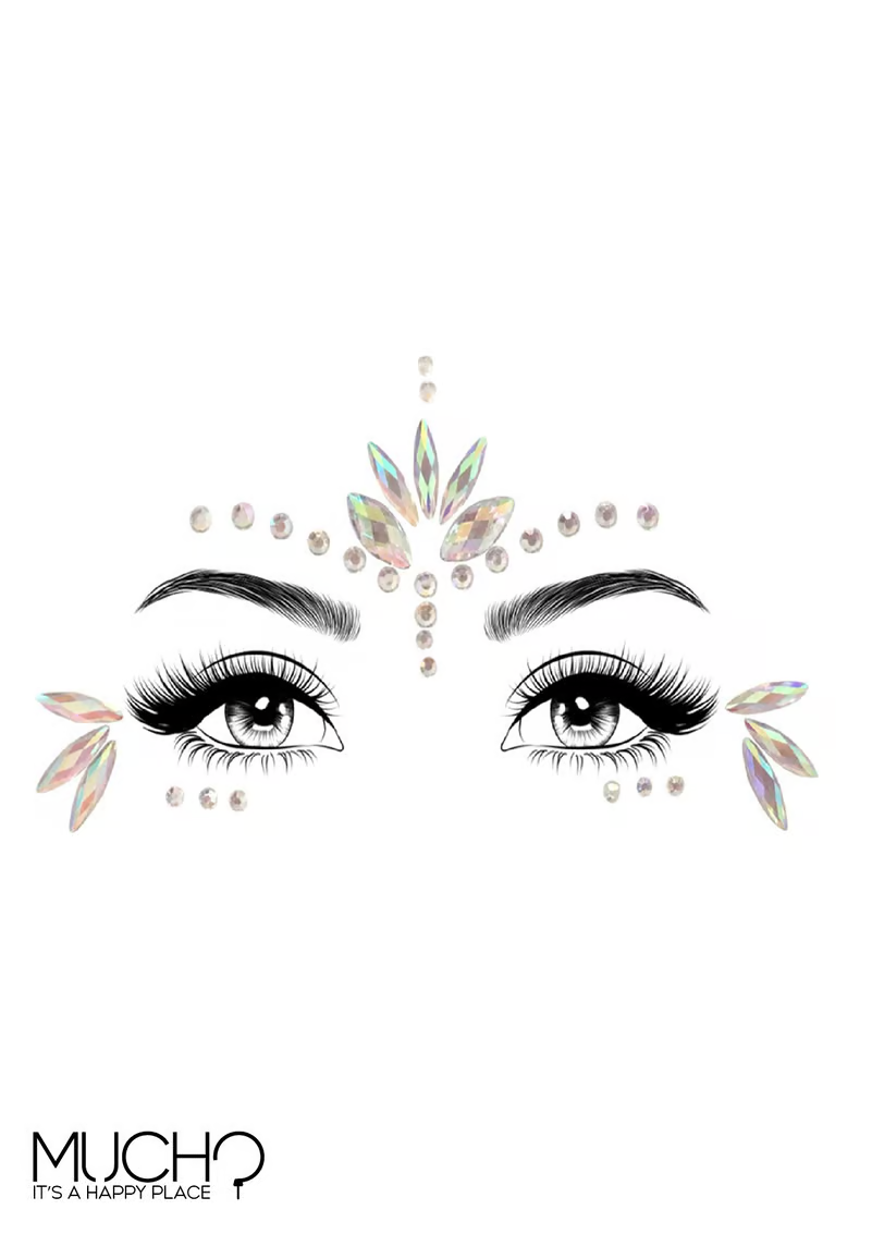 جواهر الوجه المعدنية